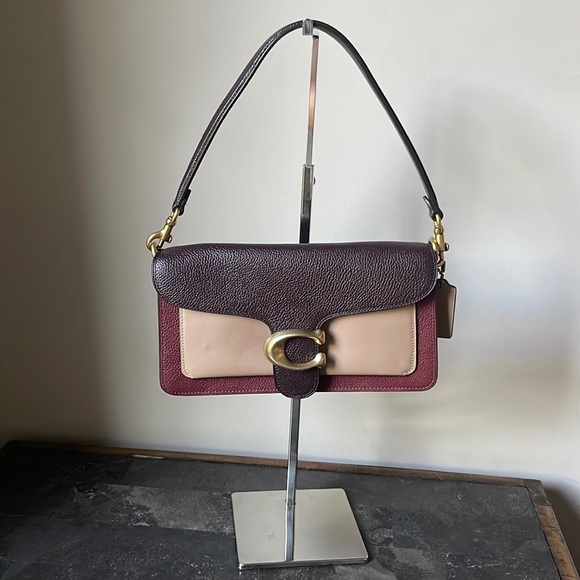 Coach Handbags - Like new Coach Color Block Shoulder Bag with brass hardware